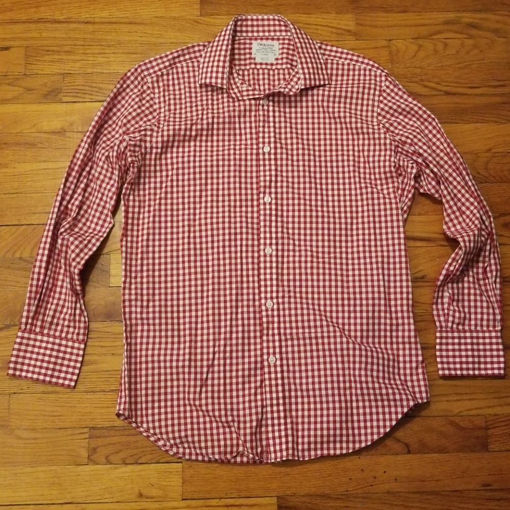 T.M. Lewin Slim Fit Check Long Sleeve Shirt 16/33